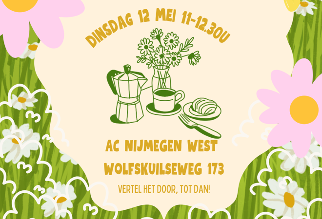 Gezellig samen lunchen bij AC Nijmegen-West op 12 mei